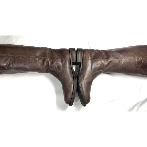 Kenneth Cole Reaction Leather Riding Boots Women Size 10M 'Tried and Tide' Brown - Picture 12 of 15